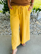 Day in the Life Pants - Mustard-240 Pants-The Lovely Closet-The Lovely Closet, Women's Fashion Boutique in Alexandria, KY