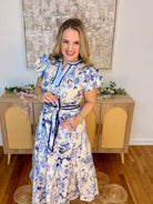 Perfect in Periwinkle Midi Dress-180 Dresses-Doe and Rae-The Lovely Closet, Women's Fashion Boutique in Alexandria, KY