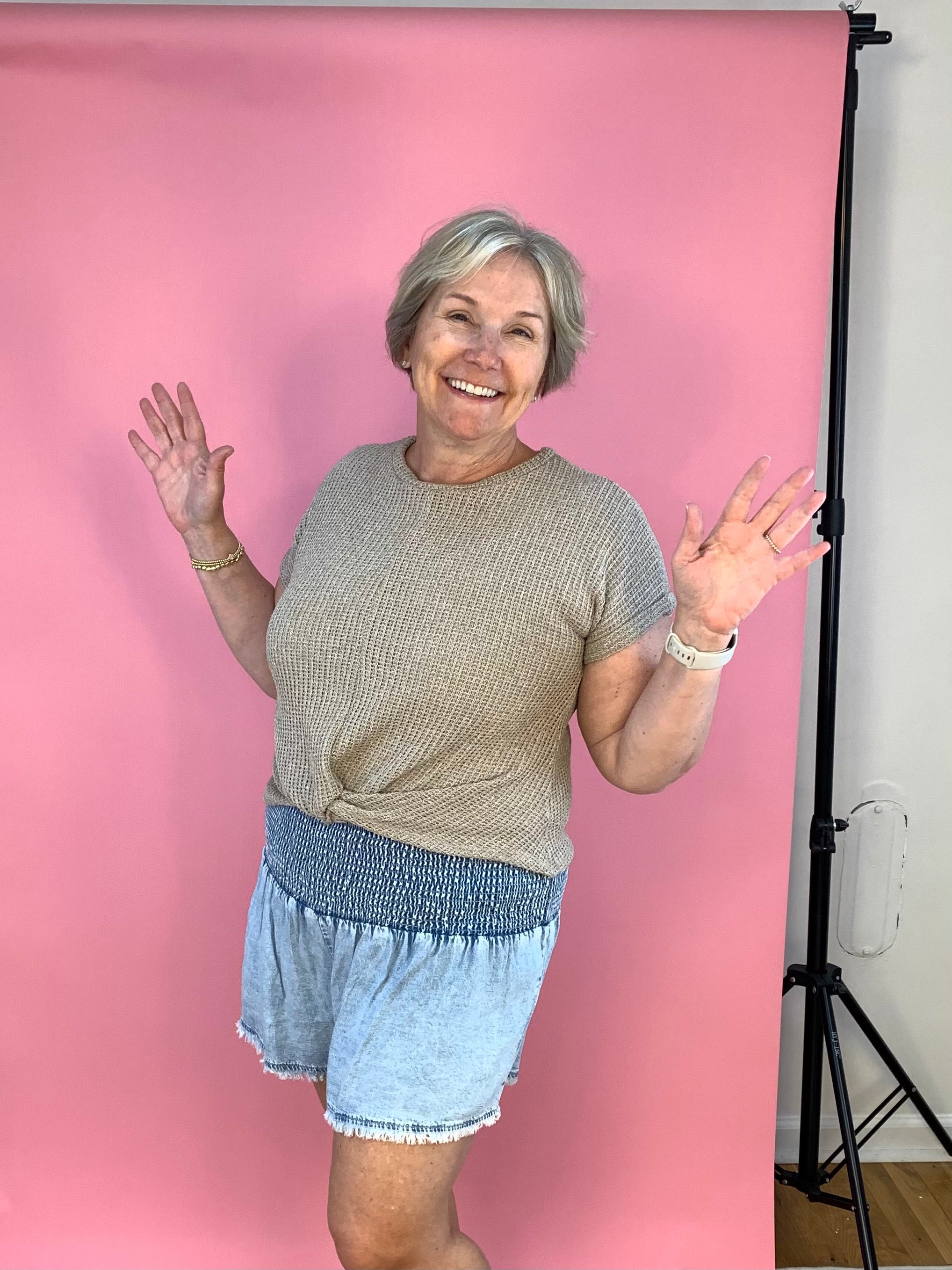 Sand and Sun Twist Knot Top-100 Short Sleeve Tops-GILLI-The Lovely Closet, Women's Fashion Boutique in Alexandria, KY