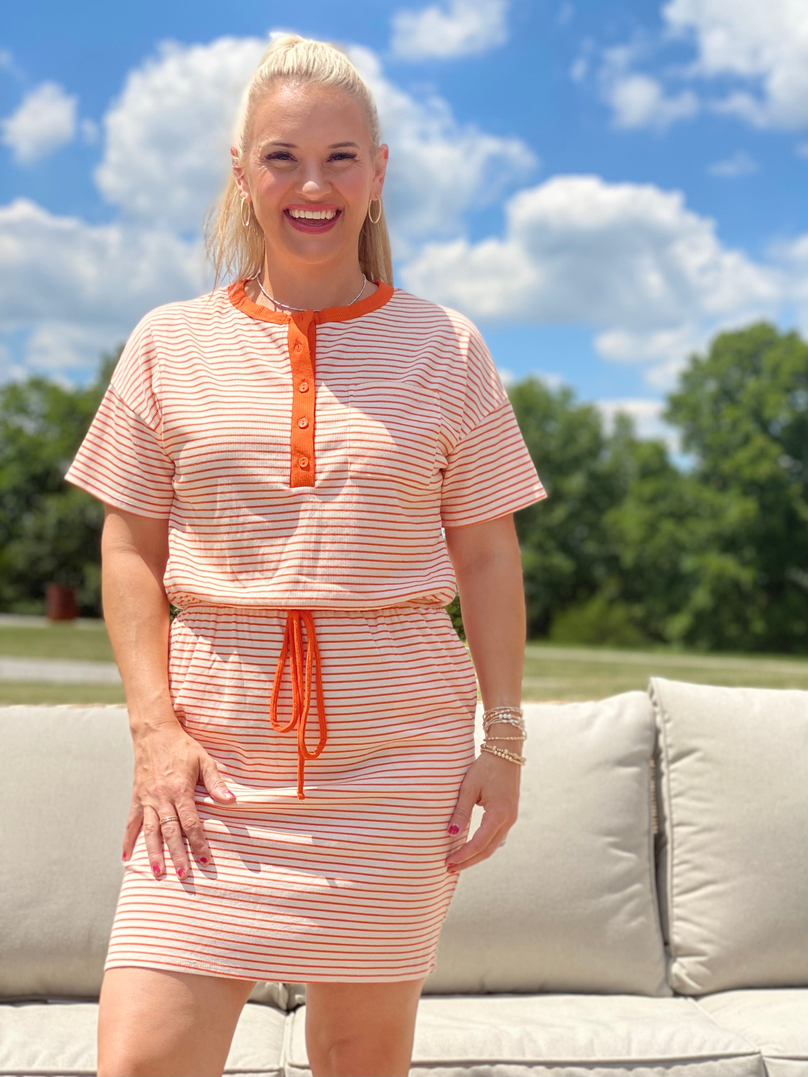 FINAL SALE - Simply Striped Dress-180 Dresses-The Lovely Closet-The Lovely Closet, Women's Fashion Boutique in Alexandria, KY