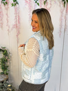 FINAL SALE - Winter Blues Vest-The Lovely Closet-The Lovely Closet, Women's Fashion Boutique in Alexandria, KY