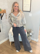 Relaxed Cargo Wide Leg Full Length - Black-240 Pants-easel-The Lovely Closet, Women's Fashion Boutique in Alexandria, KY
