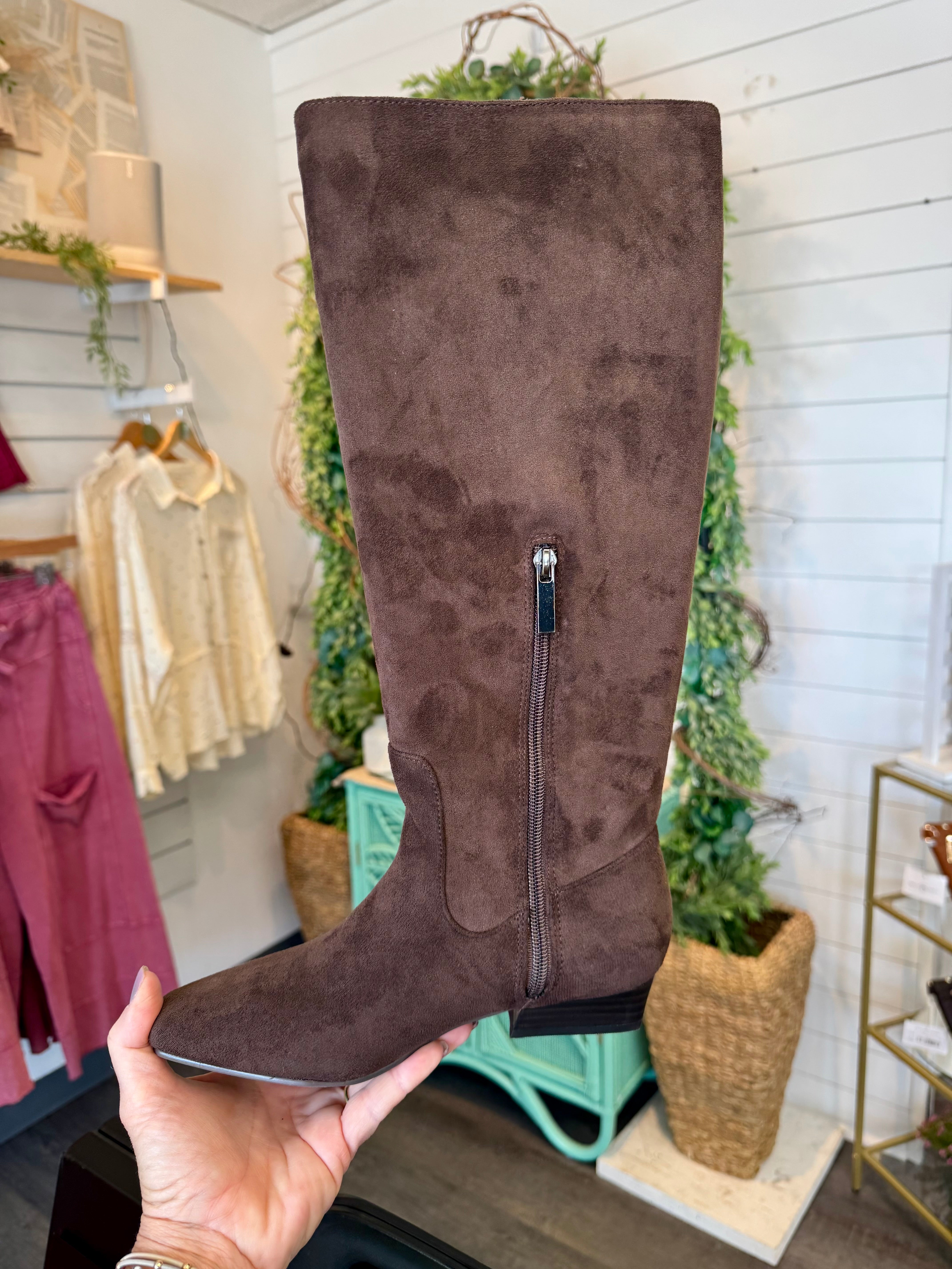 Corkys Make 'em Jealous Boot - Chocolate-270 Shoes-Corkys-The Lovely Closet, Women's Fashion Boutique in Alexandria, KY