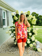 Golden Hour Blouse-100 Short Sleeve Tops-The Lovely Closet-The Lovely Closet, Women's Fashion Boutique in Alexandria, KY