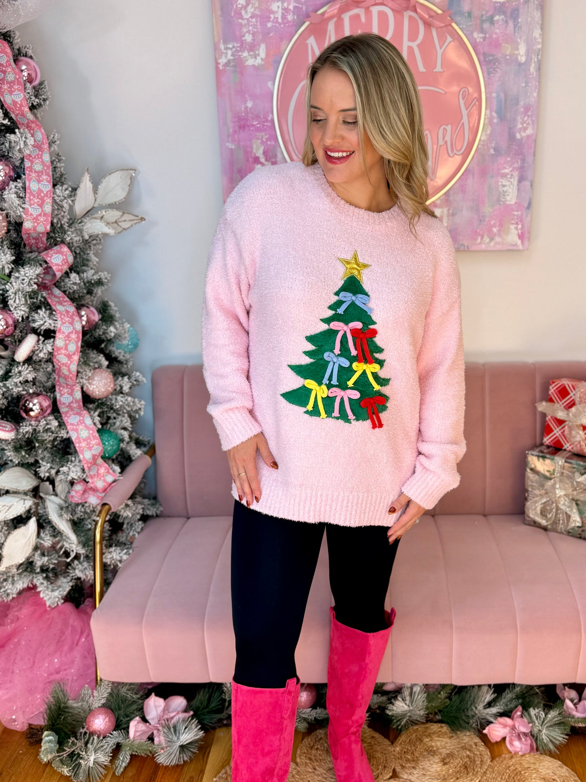 All About Those Trees Sweater-140 Sweaters-Main Strip-The Lovely Closet, Women's Fashion Boutique in Alexandria, KY