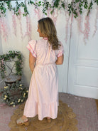Spring Days Midi Dress - Pink-180 Dresses-Umgee-The Lovely Closet, Women's Fashion Boutique in Alexandria, KY