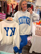 Reversible KY Pullover - Heather Gray-110 Long Sleeve Top-Bucketlist-The Lovely Closet, Women's Fashion Boutique in Alexandria, KY