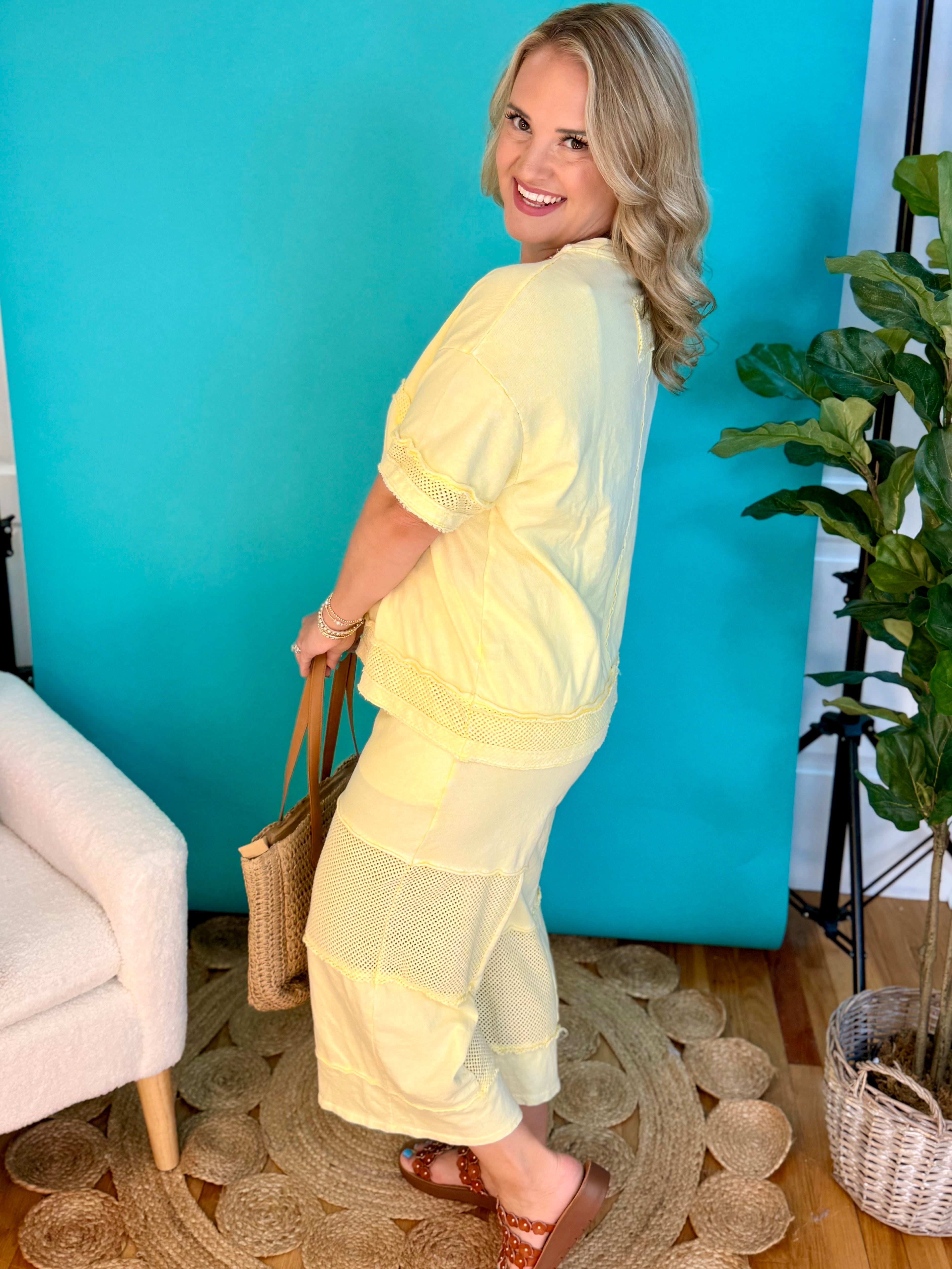 Sunshine Soul Mineral Wash Bottoms-240 Pants-J.Her-The Lovely Closet, Women's Fashion Boutique in Alexandria, KY