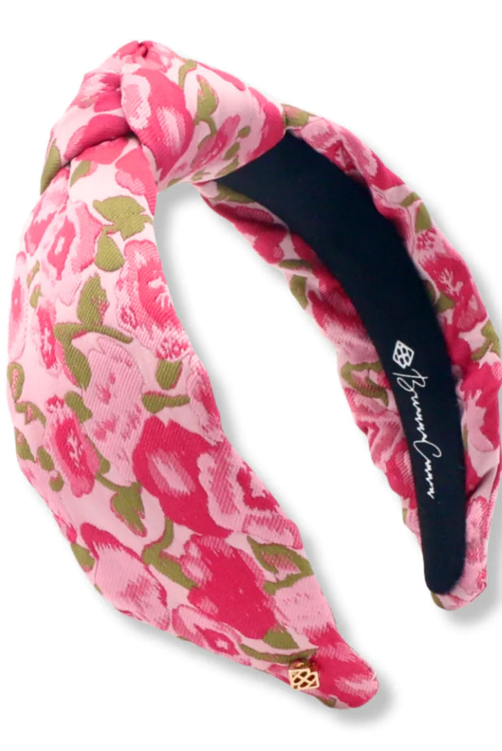 Brianna Cannon Pink Floral Headband-Headbands-The Lovely Closet-The Lovely Closet, Women's Fashion Boutique in Alexandria, KY