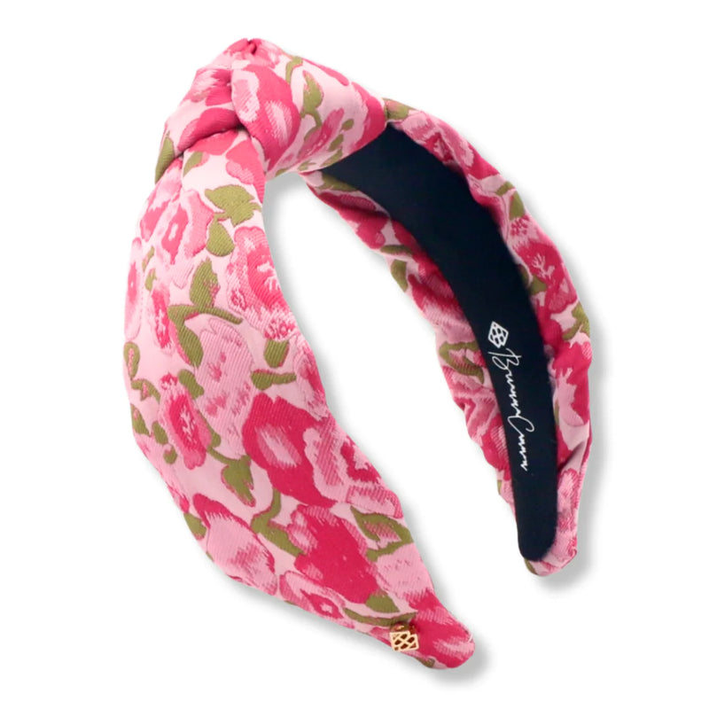 Brianna Cannon Pink Floral Headband-The Lovely Closet-The Lovely Closet, Women's Fashion Boutique in Alexandria, KY