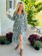 FINAL SALE - Picking Perfect Apples Midi Dress-180 Dresses-The Lovely Closet-The Lovely Closet, Women's Fashion Boutique in Alexandria, KY