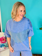 Lace Crochet Short Sleeve Top-100 Short Sleeve Tops-J.Her-The Lovely Closet, Women's Fashion Boutique in Alexandria, KY