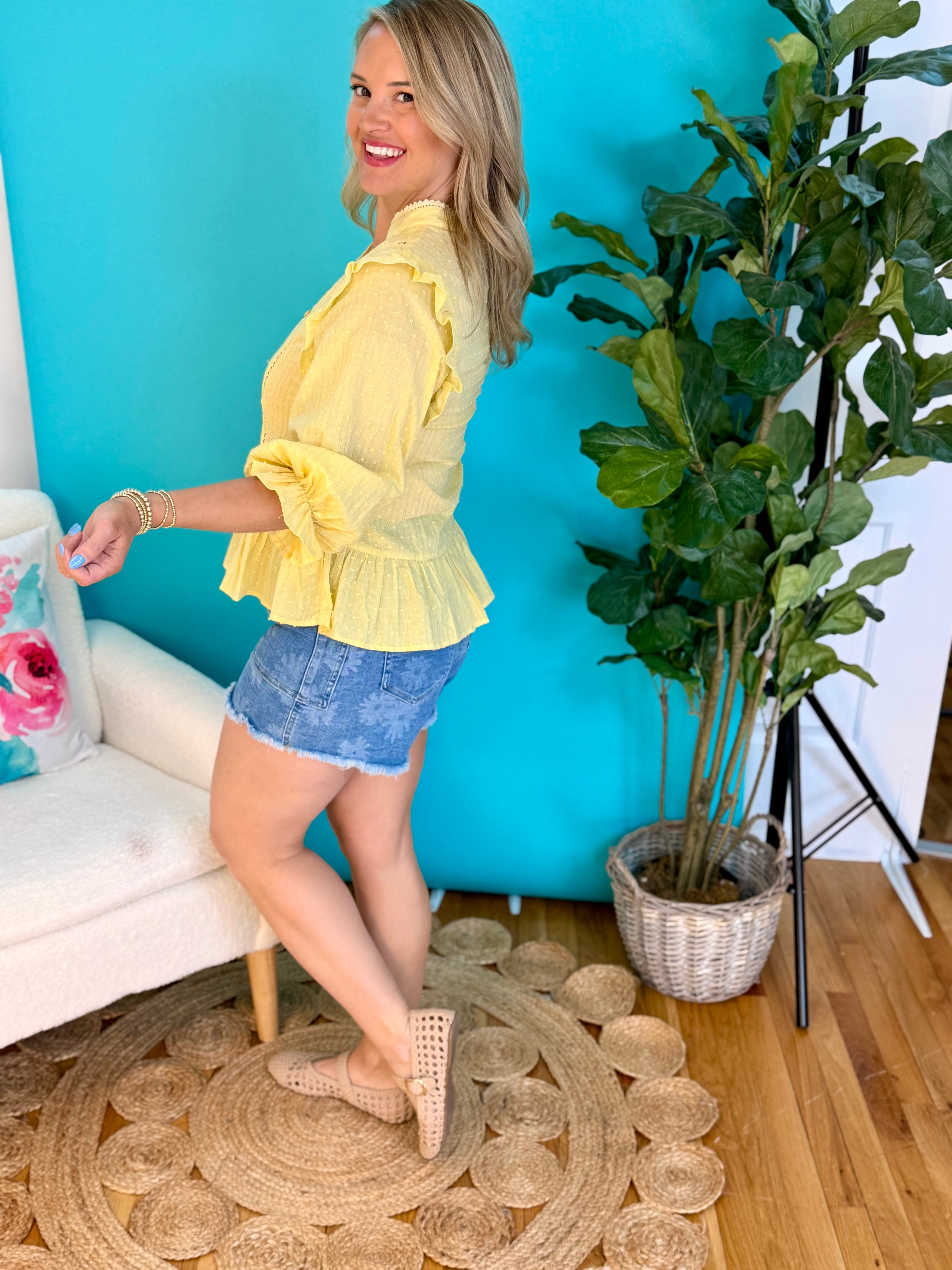 Sunny Gatherings Top-110 Long Sleeve Top-easel-The Lovely Closet, Women's Fashion Boutique in Alexandria, KY