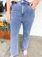 Trouser Style High Rise Risen Jean-210 Jeans-Risen-The Lovely Closet, Women's Fashion Boutique in Alexandria, KY