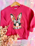 PRE-ORDER BUNNY WITH SPECKLED BOW-130 Graphics-The Lovely Closet-The Lovely Closet, Women's Fashion Boutique in Alexandria, KY