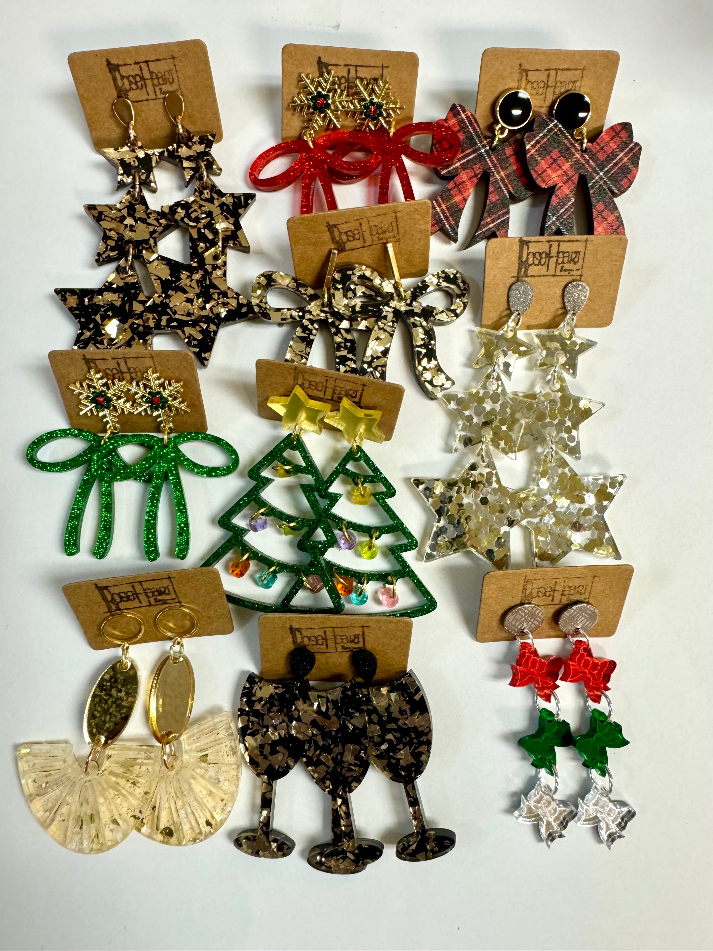 RoseHeart Earrings Holiday Collection-280 Accessories-RH-The Lovely Closet, Women's Fashion Boutique in Alexandria, KY