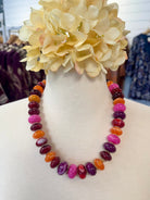 Rasberry Kiss Candy Bead Necklace-280 Accessories-Golden Stella-The Lovely Closet, Women's Fashion Boutique in Alexandria, KY