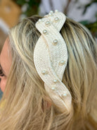 Pearls on Top Headband - Ivory-Headbands-The Lovely Closet-The Lovely Closet, Women's Fashion Boutique in Alexandria, KY