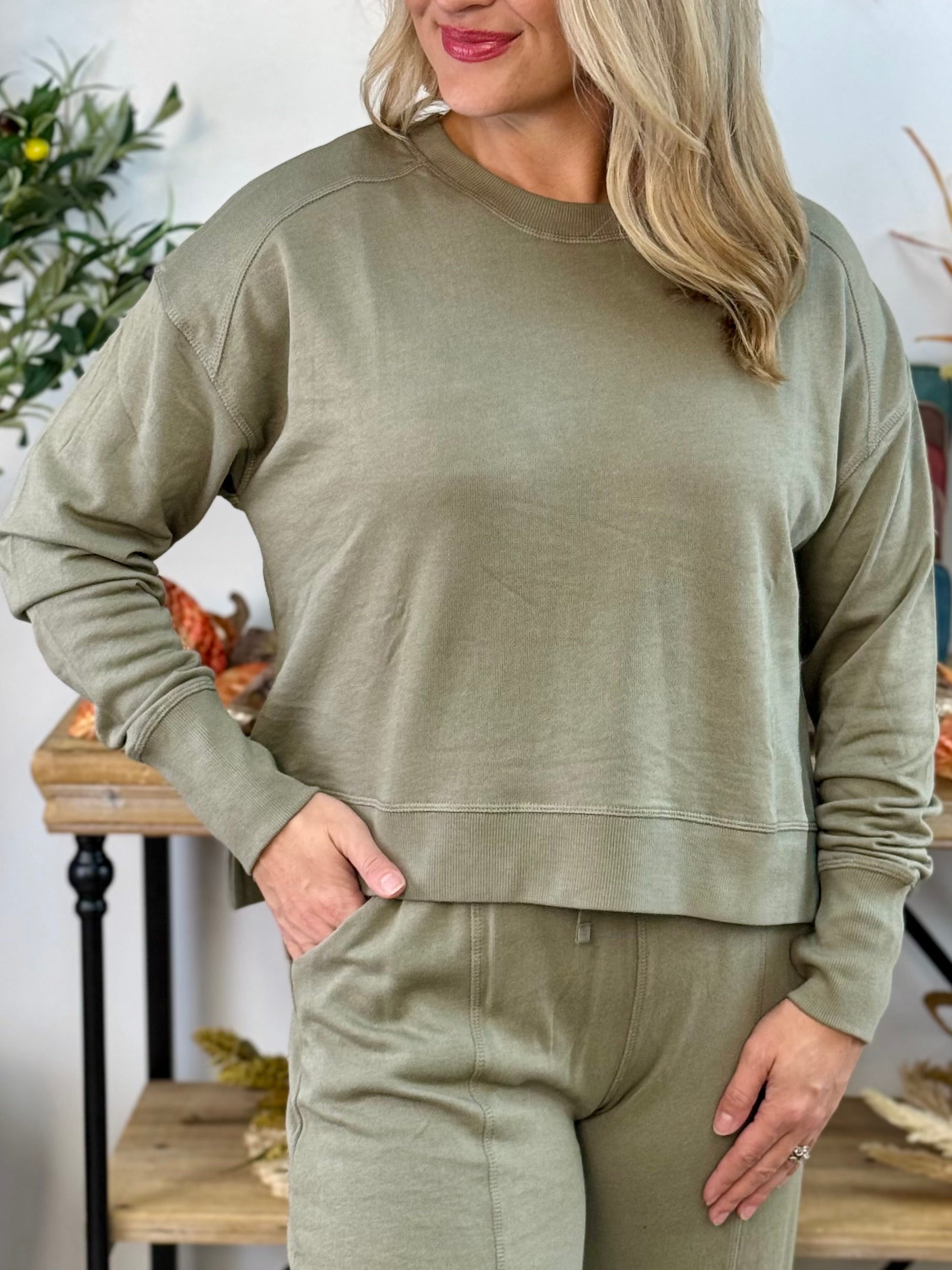 Organic Blend Pullover-110 Long Sleeve Top-The Lovely Closet-The Lovely Closet, Women's Fashion Boutique in Alexandria, KY