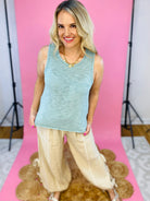 Summer Sage Tank-120 Sleeveless Tops-GILLI-The Lovely Closet, Women's Fashion Boutique in Alexandria, KY