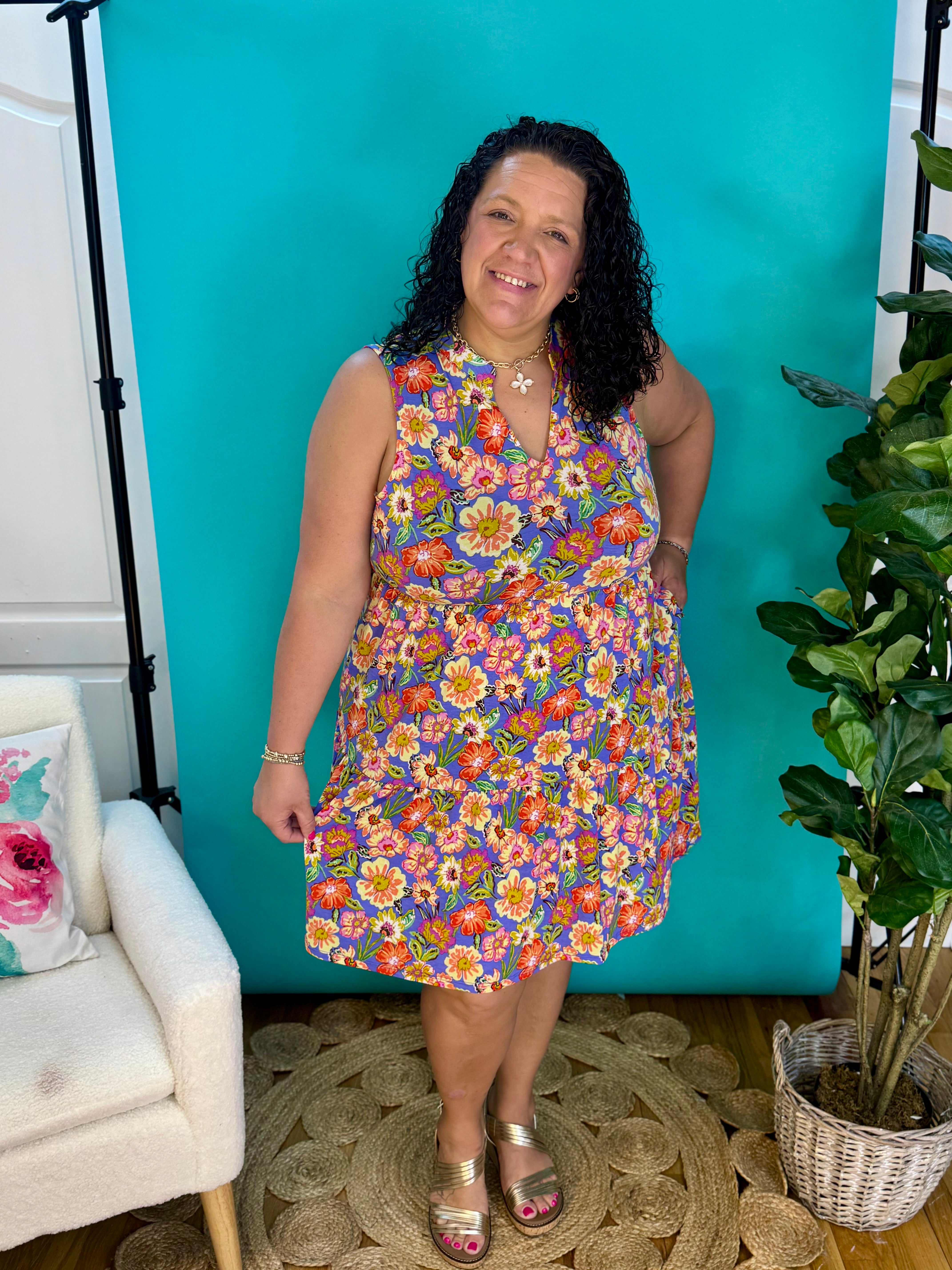 Summer Pop Lizzy Dress-180 Dresses-Dear Scarlett-The Lovely Closet, Women's Fashion Boutique in Alexandria, KY