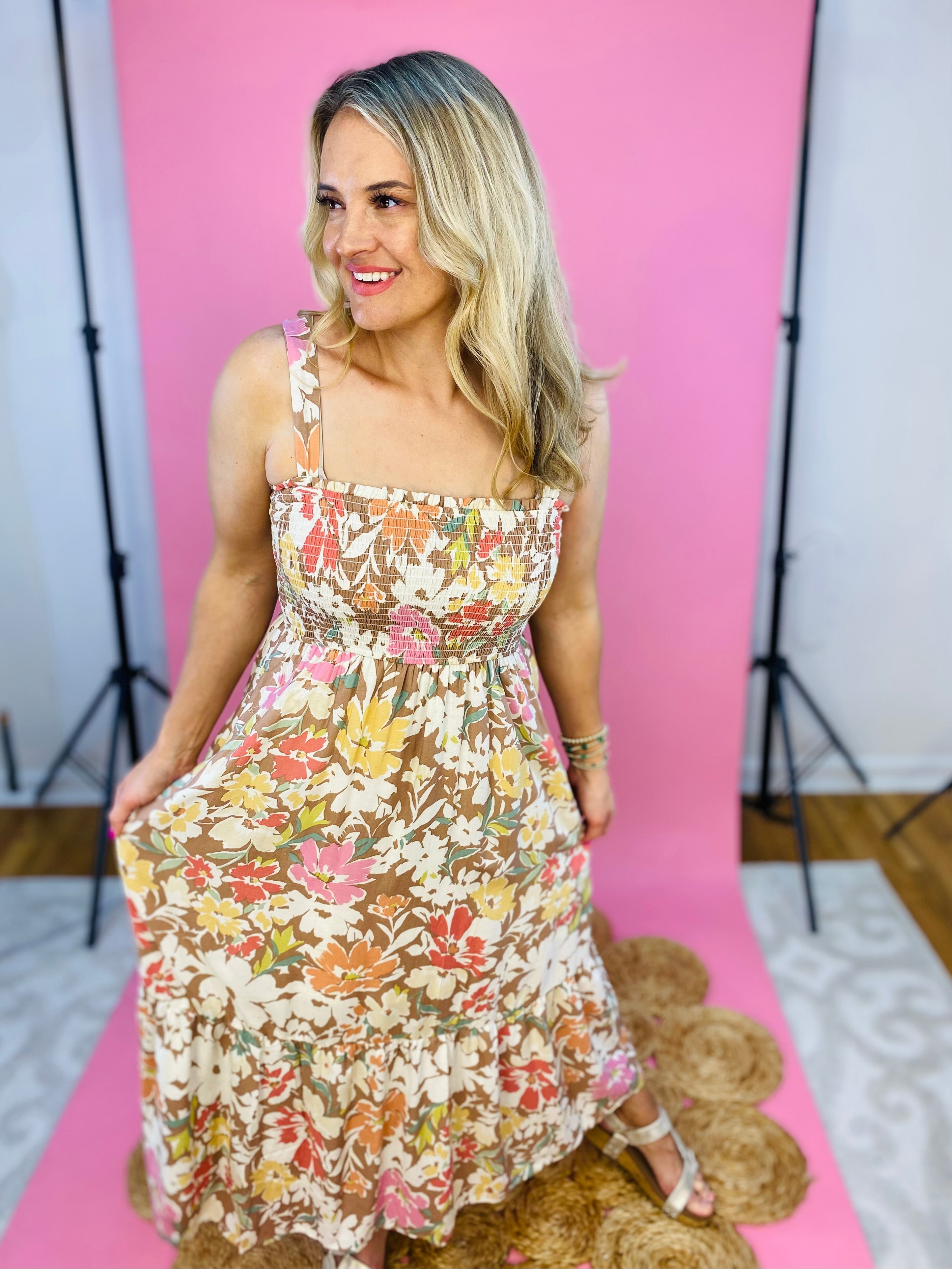 Sunset on the Beach Midi Dress-180 Dresses-Be Cool-The Lovely Closet, Women's Fashion Boutique in Alexandria, KY