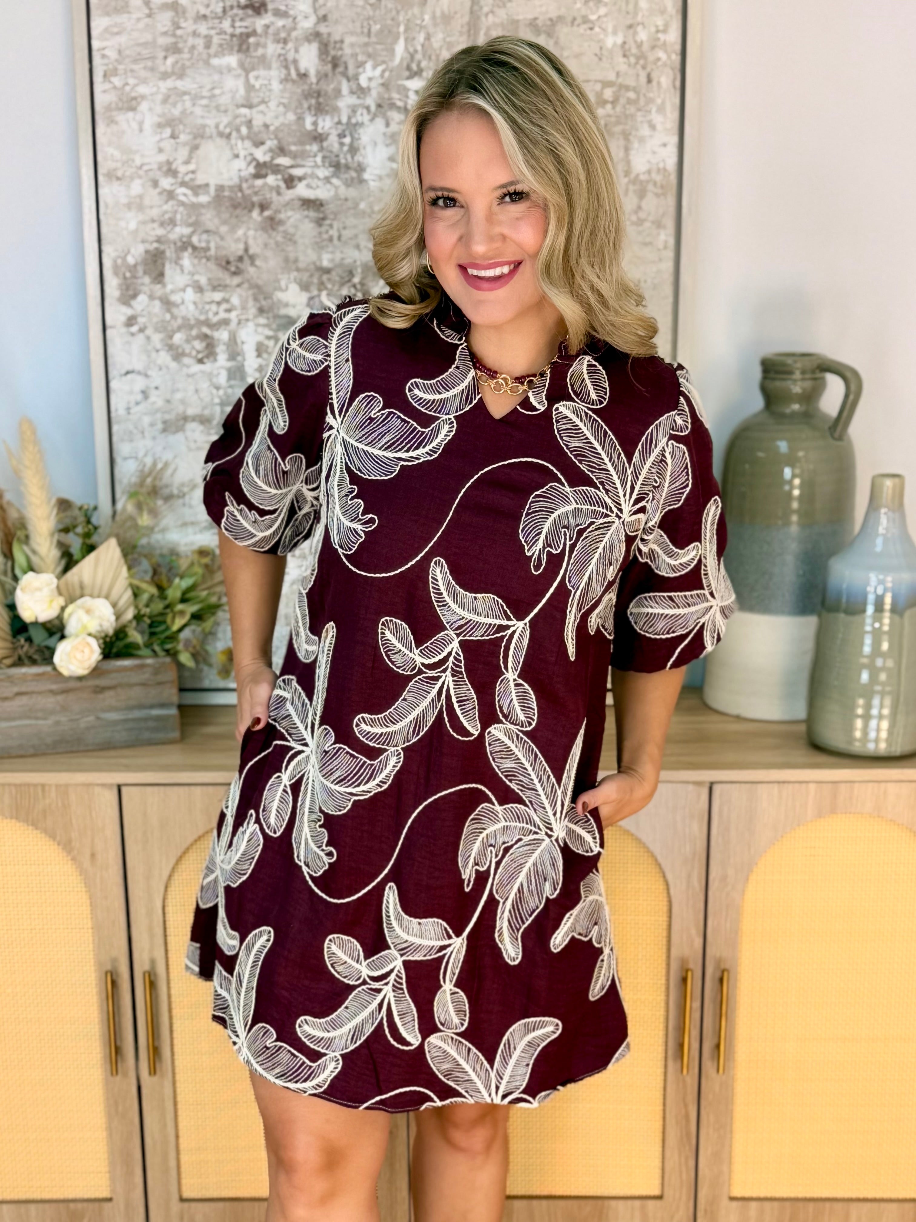 Sipping Sangria Dress-180 Dresses-She + Sky-The Lovely Closet, Women's Fashion Boutique in Alexandria, KY