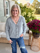 Falling Leaves Cardigan - Teal-160 Cardigan/Kimonos-Bibi-The Lovely Closet, Women's Fashion Boutique in Alexandria, KY
