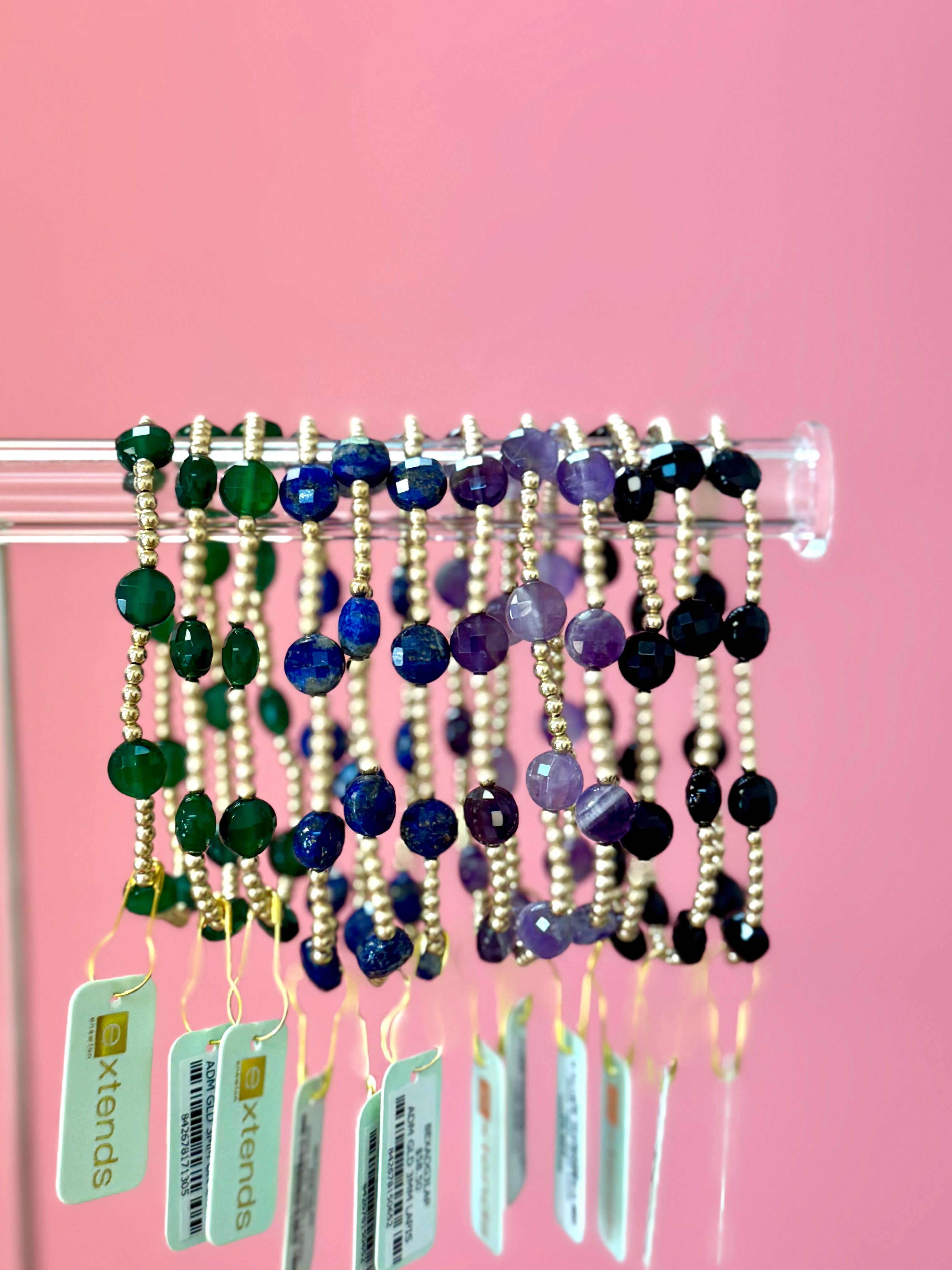 EXTENDS Admire Gold 3MM Bracelet - Amethyst-260 eNewton-eNewton-The Lovely Closet, Women's Fashion Boutique in Alexandria, KY