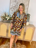 Autumn Glow Dress-180 Dresses-Umgee-The Lovely Closet, Women's Fashion Boutique in Alexandria, KY