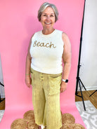 Summer Glow Gauze Pants-240 Pants-Sage + Fig-The Lovely Closet, Women's Fashion Boutique in Alexandria, KY