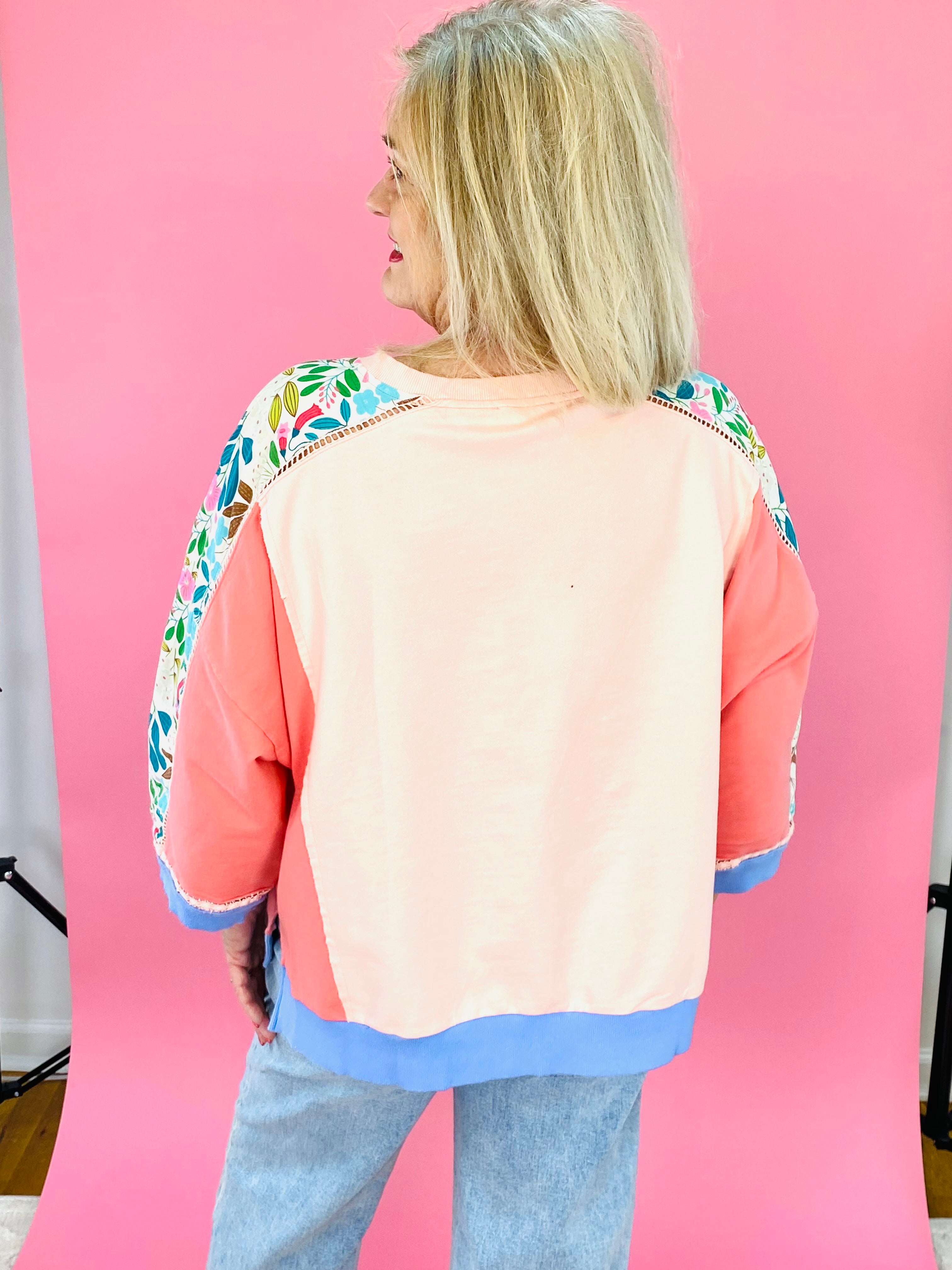 Just Peachy Top-110 Long Sleeve Top-easel-The Lovely Closet, Women's Fashion Boutique in Alexandria, KY