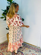 Fall Floral Midi Dress-180 Dresses-GIGIO-The Lovely Closet, Women's Fashion Boutique in Alexandria, KY
