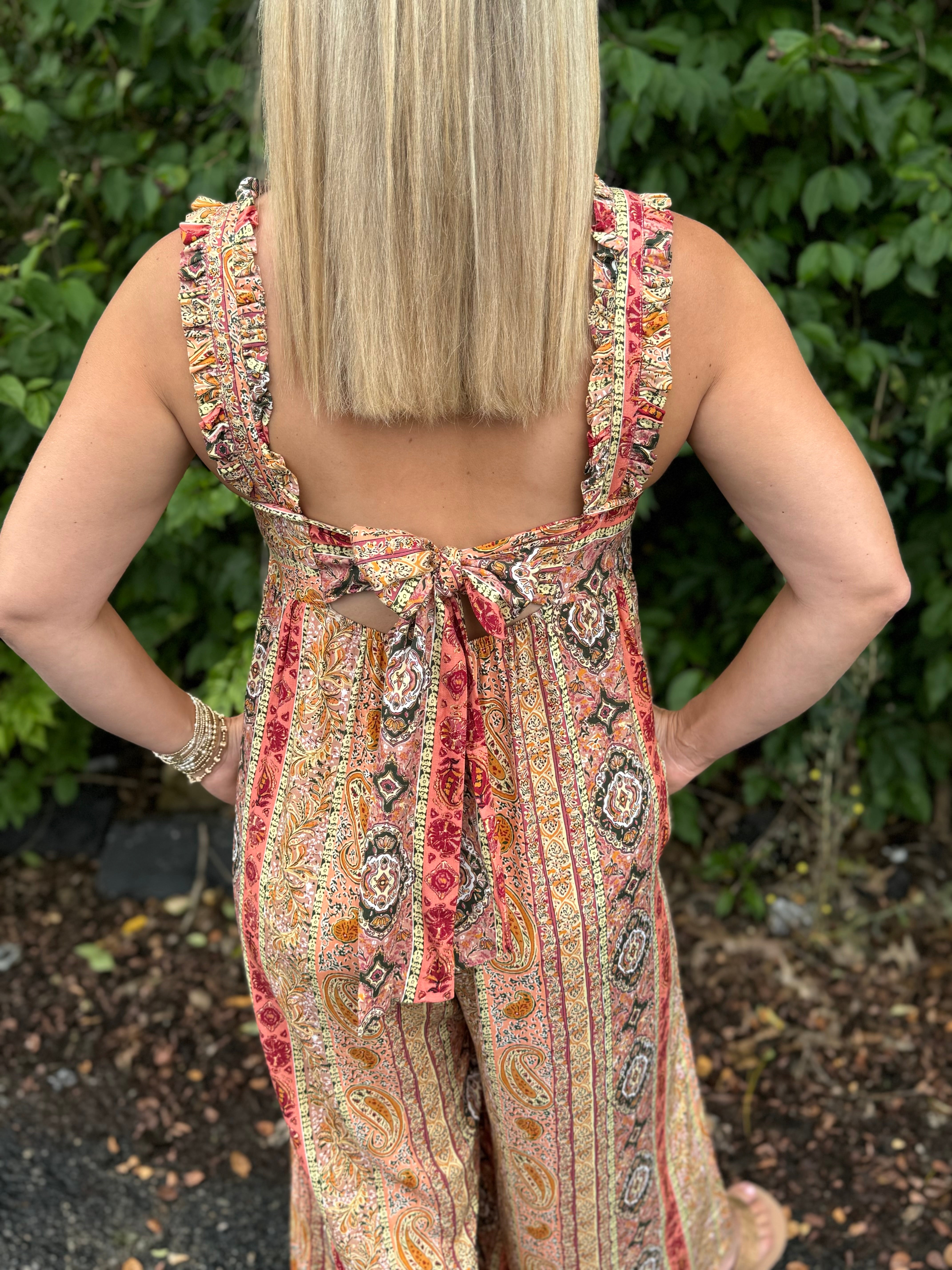 FINAL SALE - Summer Spice Jumpsuit-190 Rompers/Jumpsuits/Sets-The Lovely Closet-The Lovely Closet, Women's Fashion Boutique in Alexandria, KY