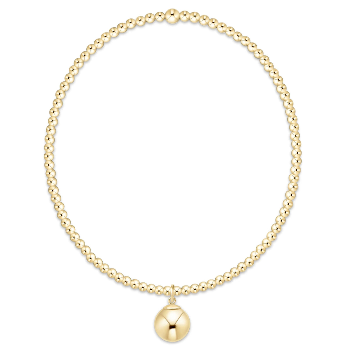 ENEWTON Classic Gold 2mm Gold 8mm Ball Charm-260 eNewton-eNewton-The Lovely Closet, Women's Fashion Boutique in Alexandria, KY