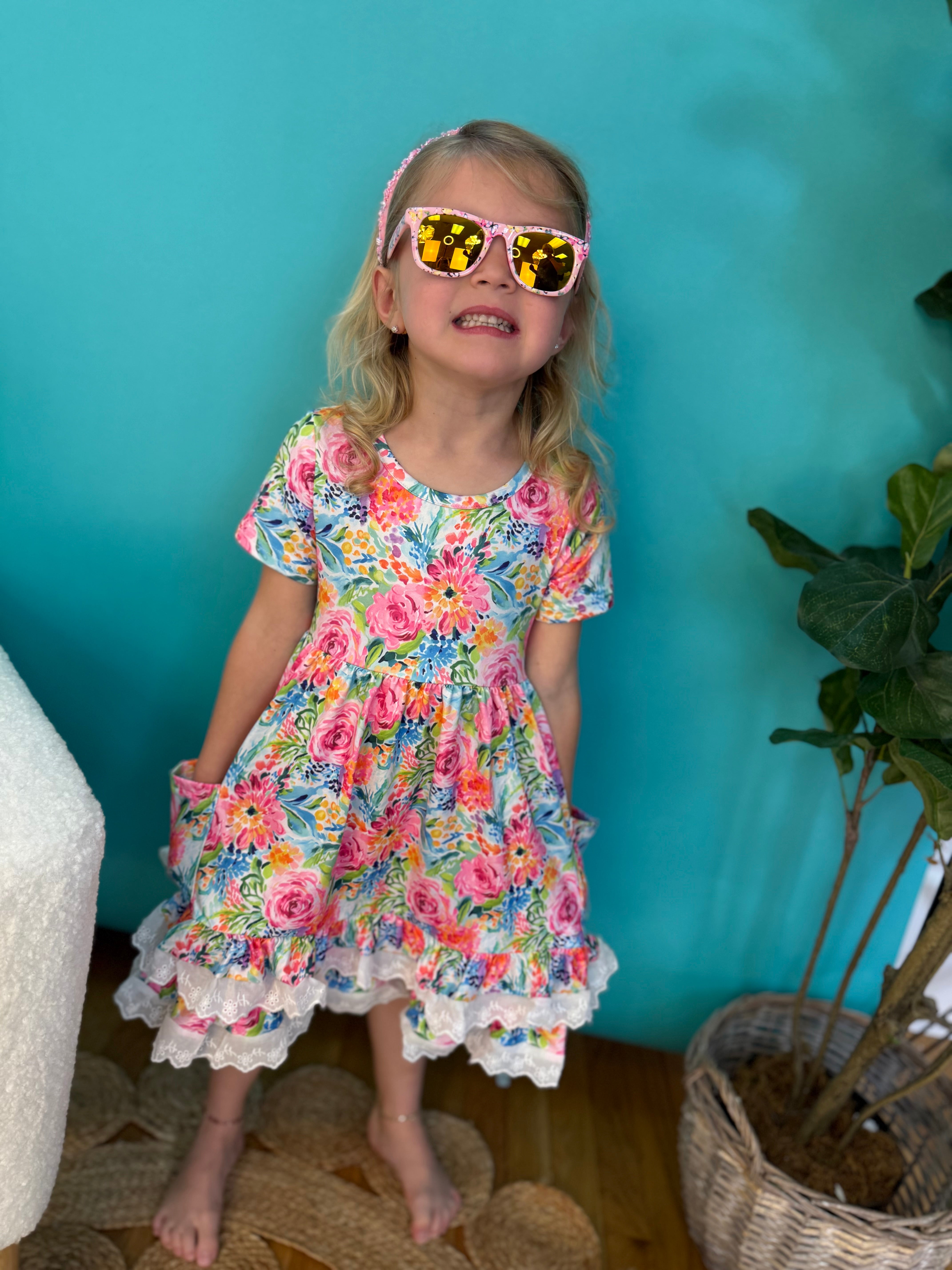 Spring Has Sprung Girls Dress-360 Carolines Closet-Rylee Faith Designs-The Lovely Closet, Women's Fashion Boutique in Alexandria, KY