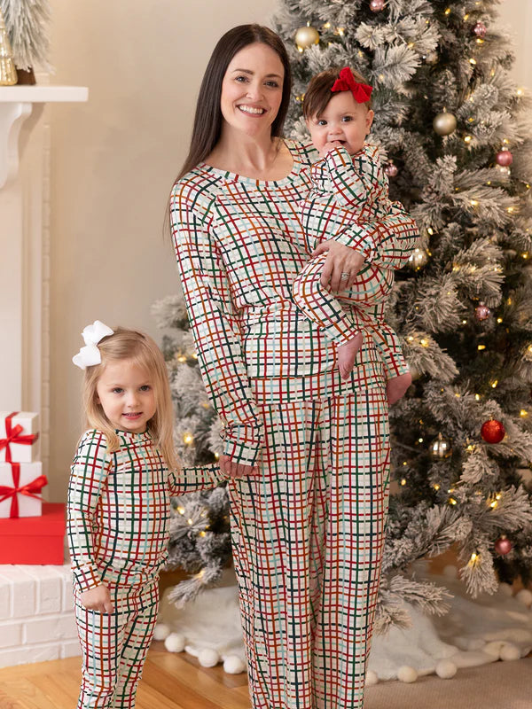 FINAL SALE Mary Square Luxury Pajamas - Family Plaid-350 Holiday-Mary Square-The Lovely Closet, Women's Fashion Boutique in Alexandria, KY