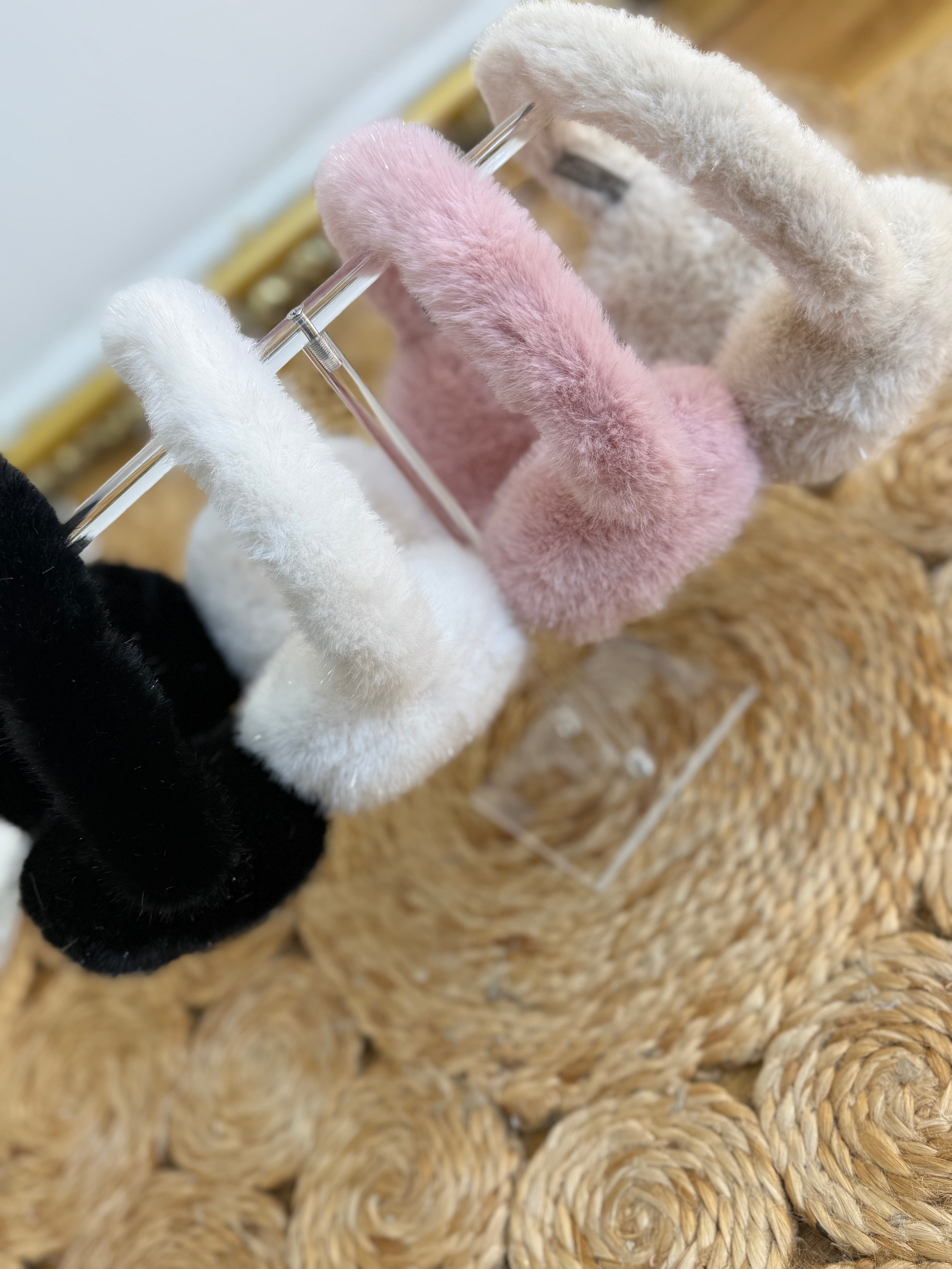 CC Glitter Ear Muffs-280 Accessories-judson-The Lovely Closet, Women's Fashion Boutique in Alexandria, KY