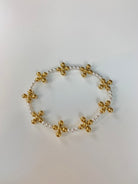 3mm Pearl Signature Cross 4mm Bracelet-260 eNewton-eNewton-The Lovely Closet, Women's Fashion Boutique in Alexandria, KY