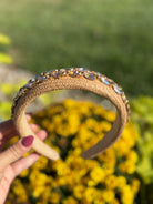 Raffia and Rhinestone Headband-300 Headwear-The Lovely Closet-The Lovely Closet, Women's Fashion Boutique in Alexandria, KY