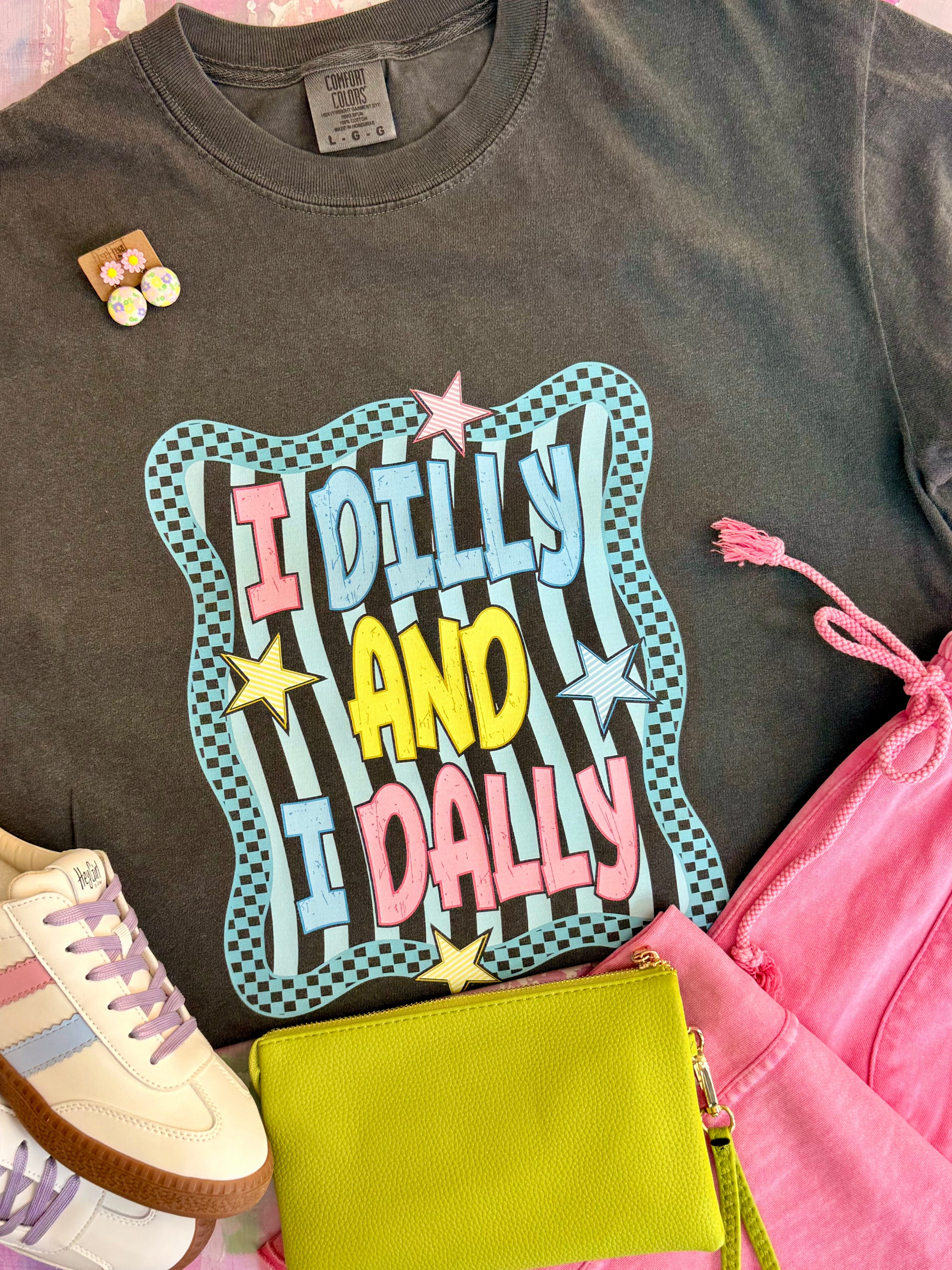 PRE-ORDER I DILLY AND I DALLY T-SHIRT-130 Graphics-The Lovely Closet-The Lovely Closet, Women's Fashion Boutique in Alexandria, KY