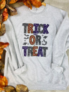 Trick or Treat Faux Sequin Graphic Crewneck-135 T-Shirt Bar-The Lovely Closet-The Lovely Closet, Women's Fashion Boutique in Alexandria, KY