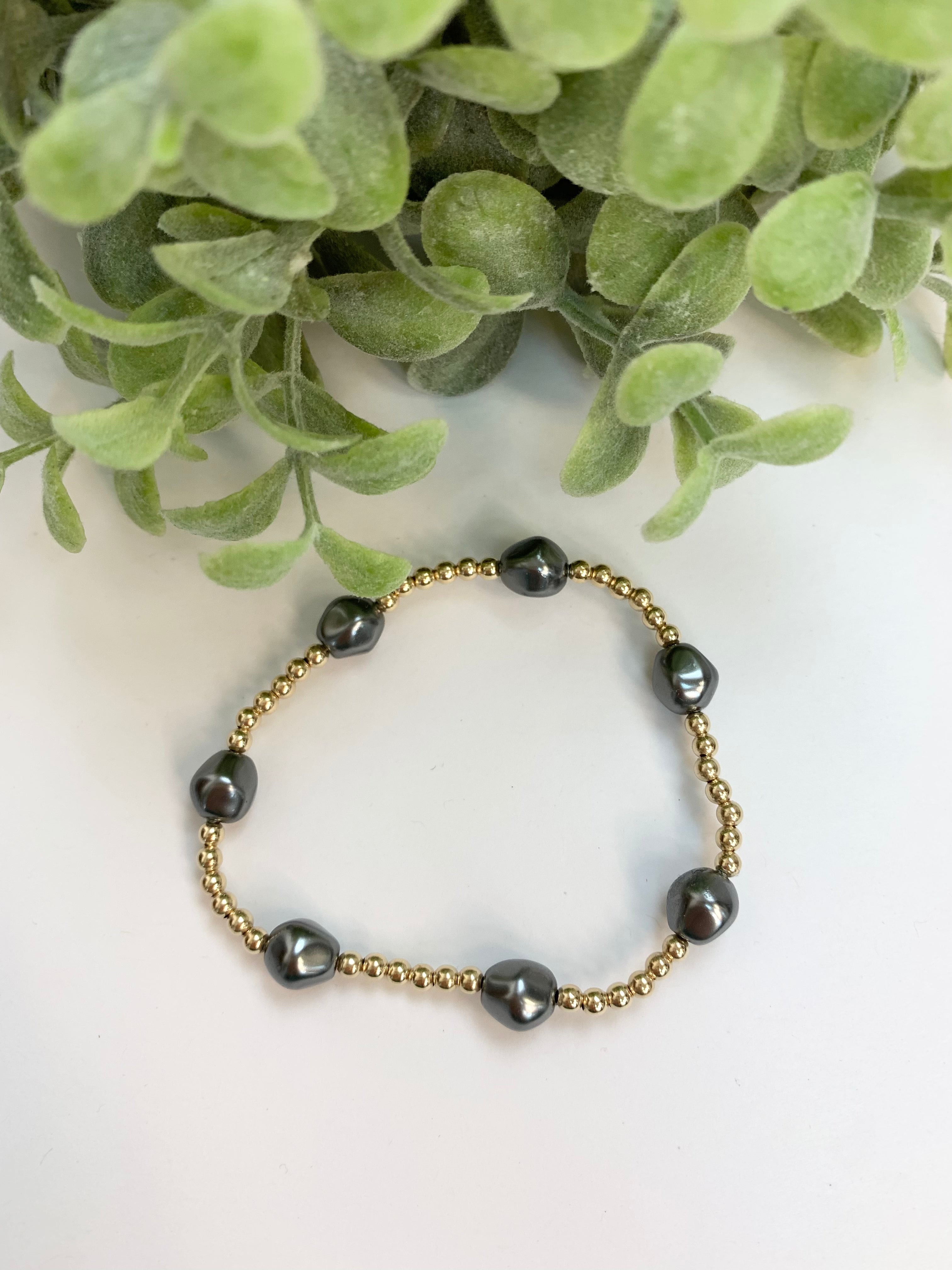 Admire Gold Bracelet - Hematite-260 eNewton-eNewton-The Lovely Closet, Women's Fashion Boutique in Alexandria, KY