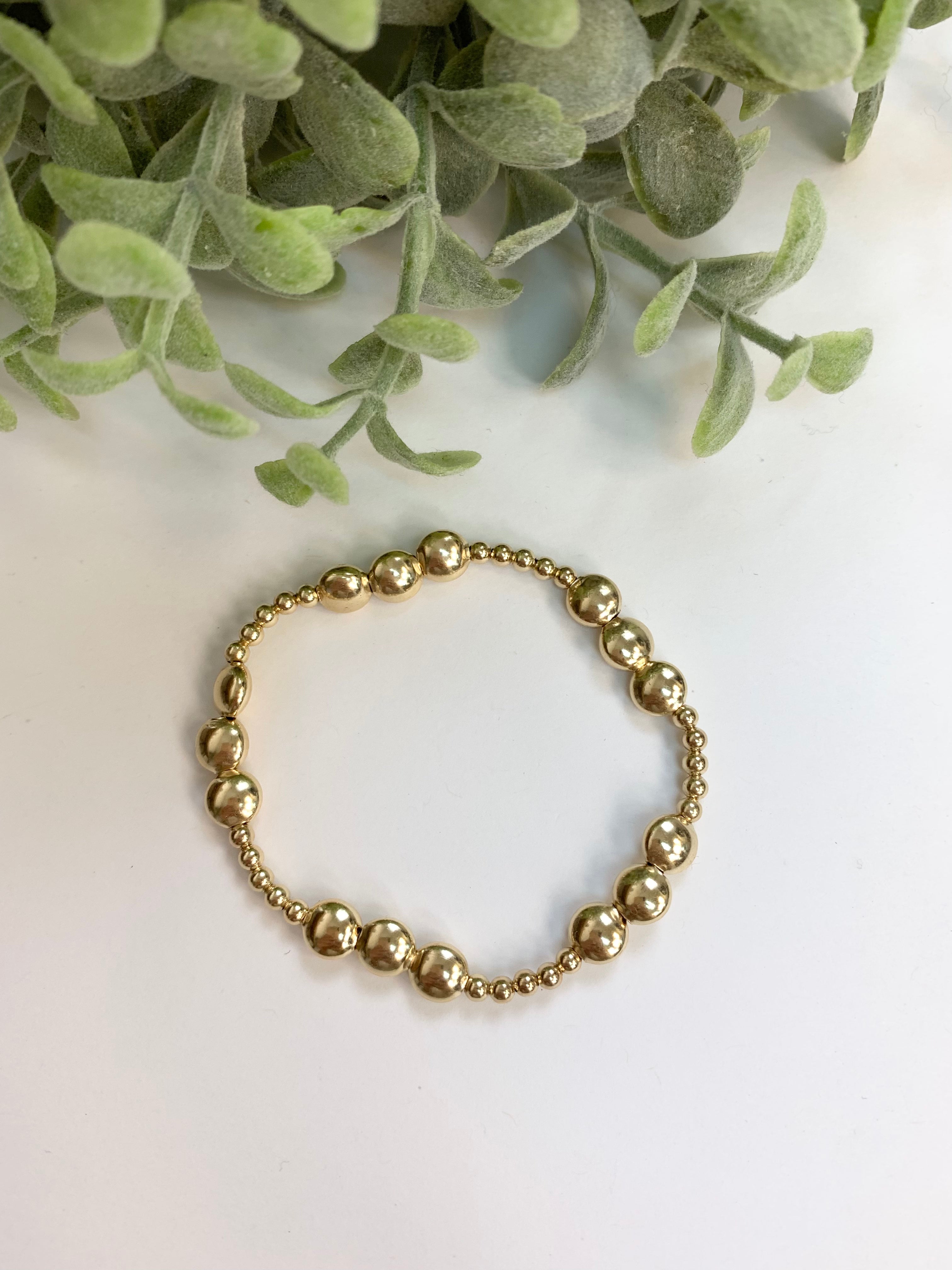 Honesty Gold Joy 6mm Bracelet-260 eNewton-eNewton-The Lovely Closet, Women's Fashion Boutique in Alexandria, KY