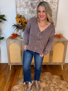 Falling Leaves Cardigan - Brick-160 Cardigan/Kimonos-bibi-The Lovely Closet, Women's Fashion Boutique in Alexandria, KY