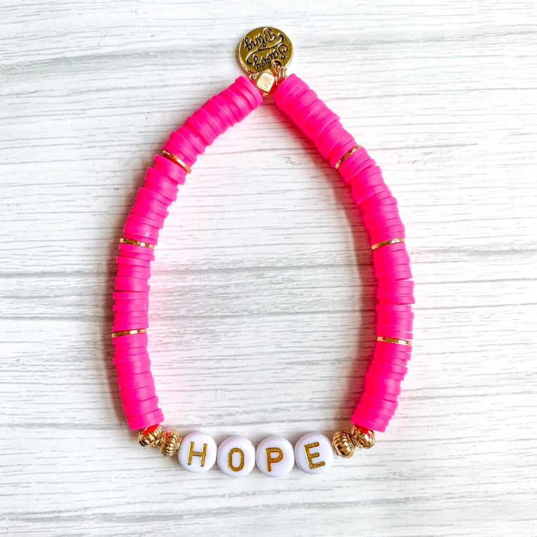 Hope Disk Bead Bracelet-250 Jewelry-The Lovely Closet-The Lovely Closet, Women's Fashion Boutique in Alexandria, KY