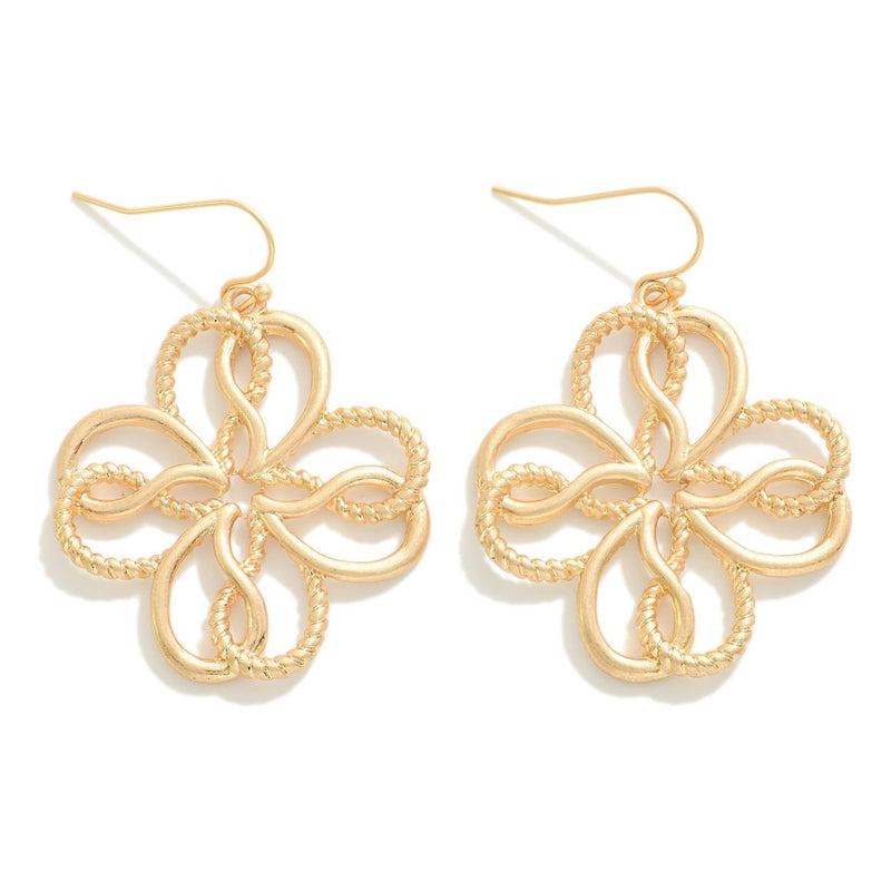 Filigree Clover Earrings-The Lovely Closet-The Lovely Closet, Women's Fashion Boutique in Alexandria, KY