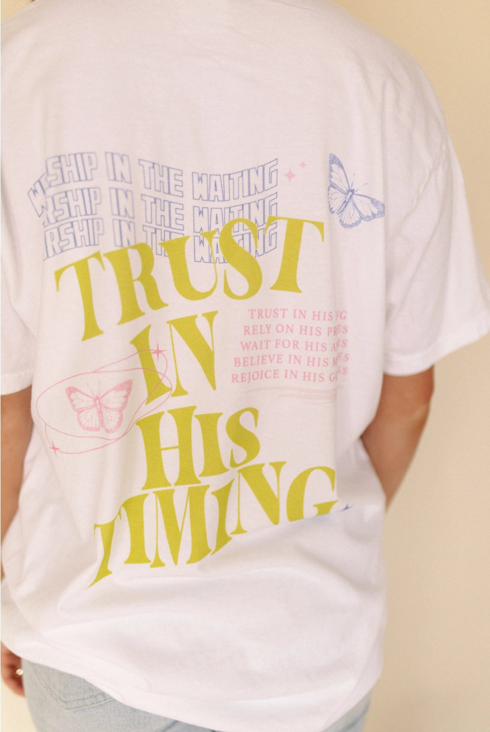 Trust In His Timing T-Shirt-Graphic T's-The Lovely Closet-The Lovely Closet, Women's Fashion Boutique in Alexandria, KY