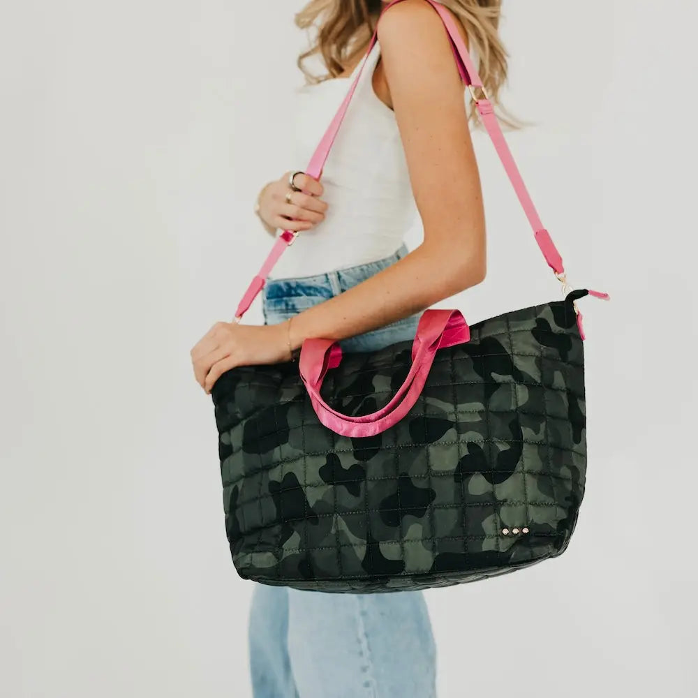 *In Stock* Day Dreamer Quilted Tote Bag-290 Bag/Handbags-Pretty Simple-The Lovely Closet, Women's Fashion Boutique in Alexandria, KY
