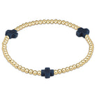 Signature Cross Gold Pattern 3mm Bead Bracelet-260 eNewton-eNewton-The Lovely Closet, Women's Fashion Boutique in Alexandria, KY